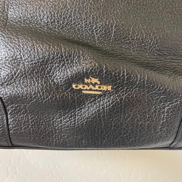 Coach Black Leather Satchel - Picture 4 of 8